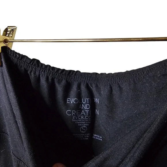 Bootcut Black Leggings Slit Detail Women’s Small Athletic Pants Great Condition - Picture 3 of 5